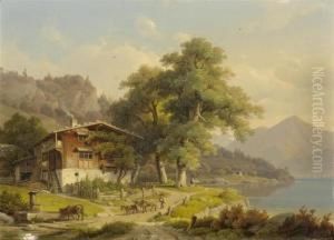 Rural Landscape With Lake Rural Landscape With Lake