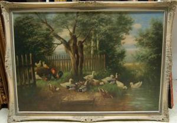 "enten Und Huhner Am Teich" - view 1
