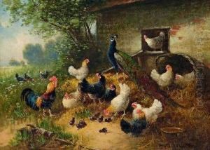 Huhnerhof by Otto Scheuerer