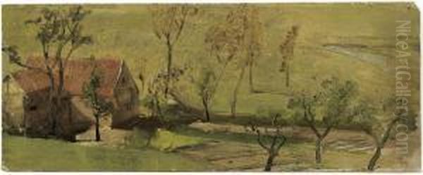 Sommerliche Landschaft Mit Weiler - view 1