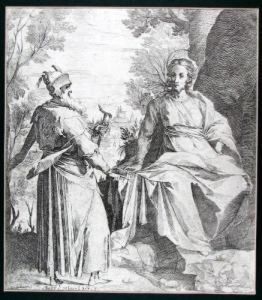 Versuchung Christi / Mariae Himmelfahrt. by Raffaello Schiaminossi