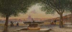 La Fontana Di Villa Medici by Federico Schianchi