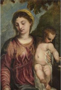 Madonna And Child by Andrea Meldolla Schiavone