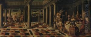 Mythological Scene by Andrea Meldolla Schiavone