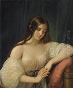 Portrait Of A Lady by Natale Schiavoni