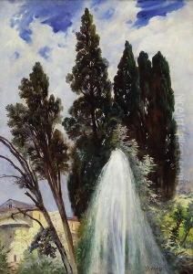 Im Garten Der Villa
D'este. by Fritz Schider