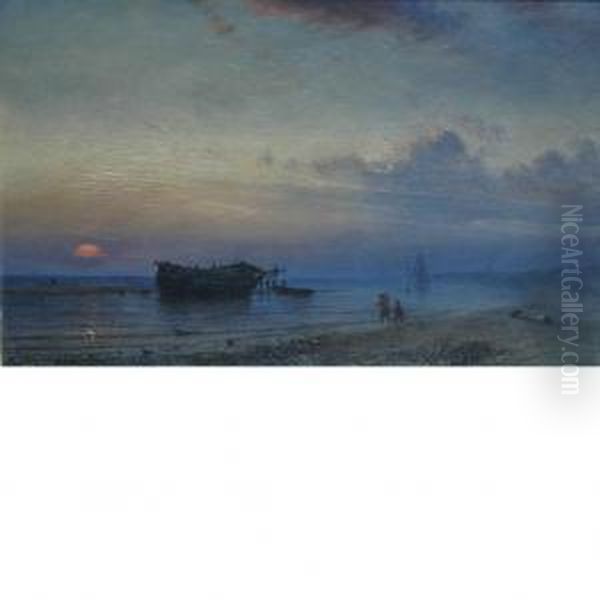 Moonrise On The Coast - view 1