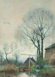 Bleaching The Laundry Behind Thefarm by Petrus Paulus Schiedges