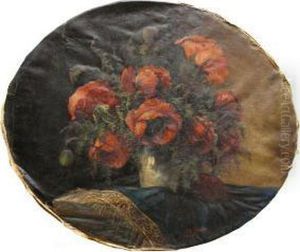 Red Poppies In A Vase Red Poppies In A Vase