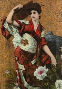 Japanerin by Franz Schier