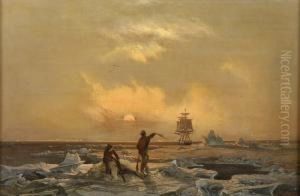 Eisbarjagd Am Nordpol.