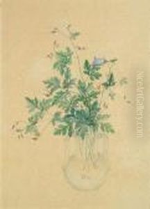 Still-life With Flowers In A Vase by Rudolf Schiestl