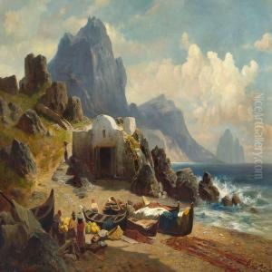 View Of Marina Piccola, Capri by Robert August Rudolf Schietzold