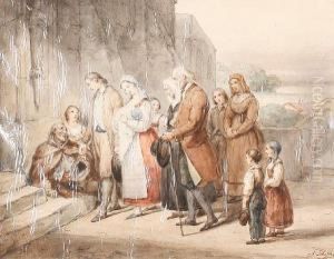 On The Way To Church by Anton Schiffer
