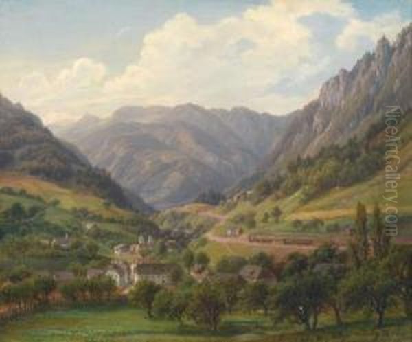 Blick Auf Markt Weyer Inoberosterreich Zwischen Steyr Und Waidhofen/ybbs - view 1