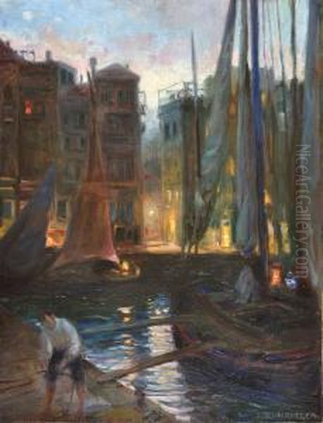 Barcas Pesqueras Junto Al Muelle - view 1