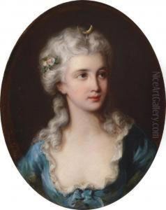 Lady In A Blue Dress Portrayed As Diana