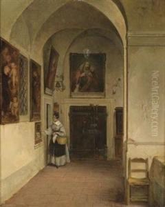 In The Cloister by Albert Schindler