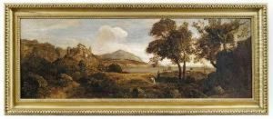 Southernlandscape At A Lake. by Emil Jakob Schindler