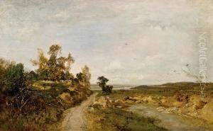 Herbstlandschaft An Der Donau by Emil Jakob Schindler