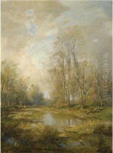 In Den Praterauen (the Prater Meadows, Vienna) by Emil Jakob Schindler