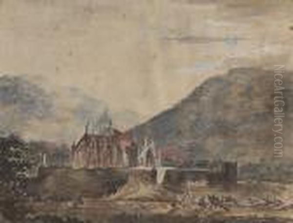 Gotische Kapelle In Einer Berglandschaft - view 1