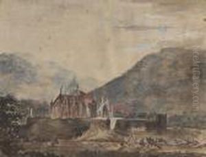 Gotische Kapelle In Einer Berglandschaft