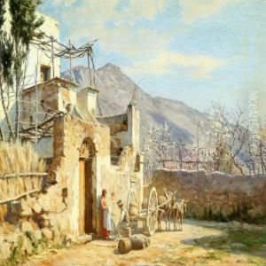 Scenery From The South With A Peasant Family