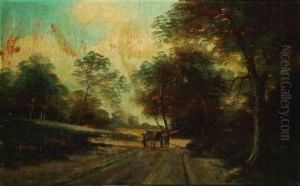 Charrette Au Chemin by Piet Schipperus