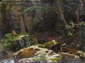 Rocky Landscape by Johann Wilhelm Schirmer
