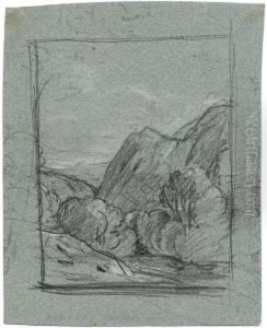 Waldige Berglandschaft by Johann Wilhelm Schirmer