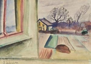 Vue De La Fenetre by Ferdinand Schirren
