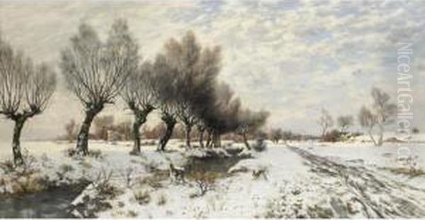 Winter Landscape With Rabbit - view 1