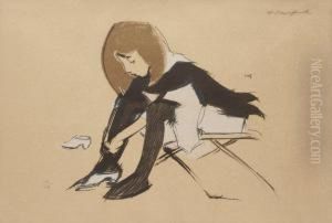 Sidenskon by Helene Schjerfbeck