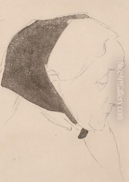 Woman With A Blackhead-scarf - view 1