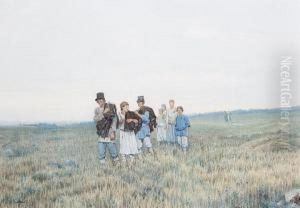Return From The Fields by Alexander Georg Schlater