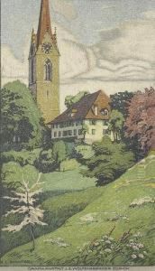 Kirche Und Pfarrhaus. Kirche Und Pfarrhaus.
