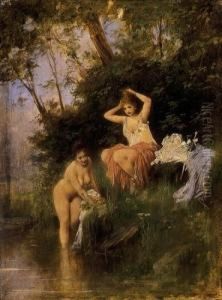 Bathers by Friedrich Schlegel