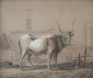 Armento Al Foro Romano Verso Il Campidoglio by Julius Schlegel