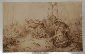 "dramatische Hirschjagd"