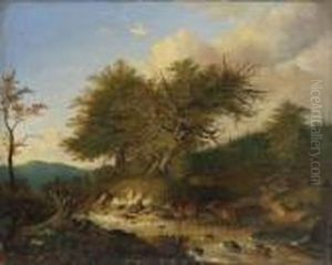 Bachlandschaft by August Schleich