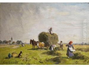 Bei Der Heuernte by Robert Schleich