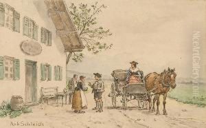 Am Wirtshaus by Robert Schleich