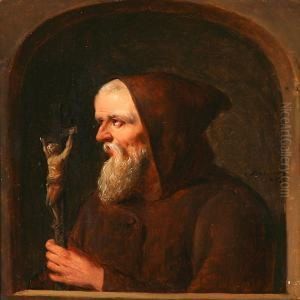 A Monk With A Cross