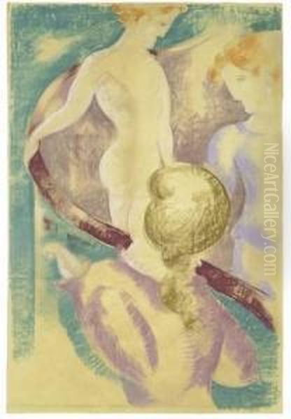 "drei Figuren Am Gelander" - view 1