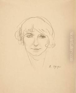 Frauenkopf by Rudolf Schlichter