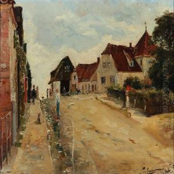Streetlife In Hellebaek, Denmark - view 1