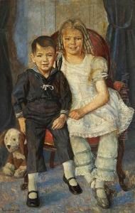 Portrait Of A Girl And Her Younger Brother