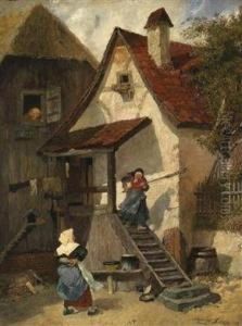 Womenarguing by Heinrich Schlitt