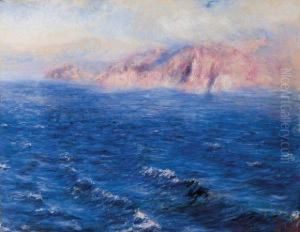 Marine Avec Cote Rocheuse by Willy Schlobach